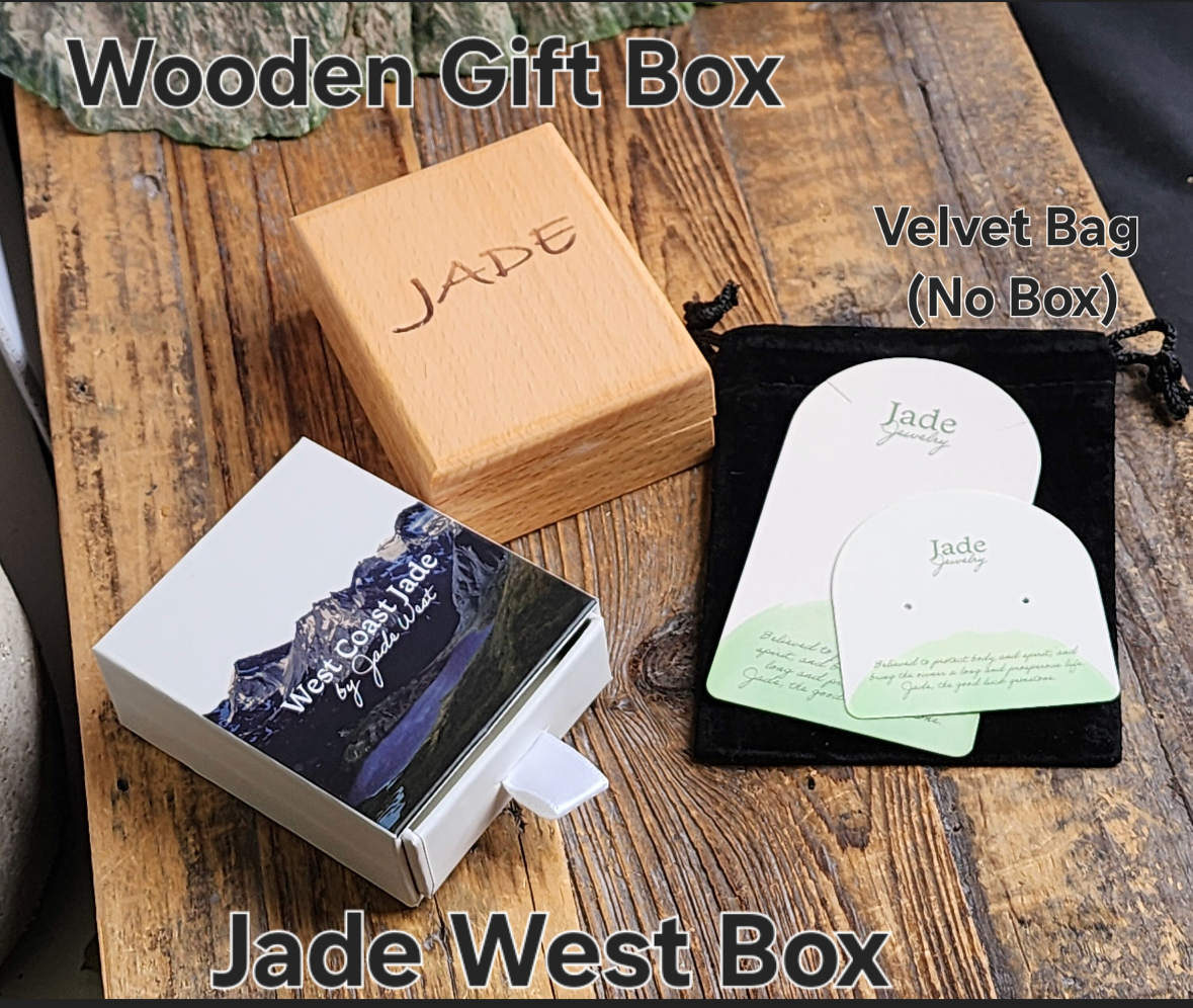 Nephrite Jade Earrings - Stainless