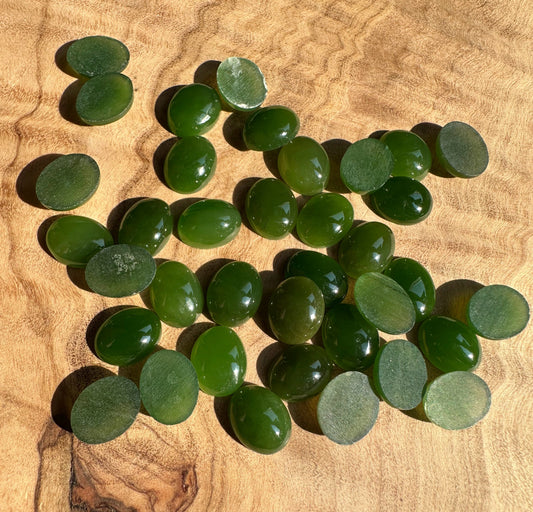 Canadian Jade Oval Cabochon - 7x9mm