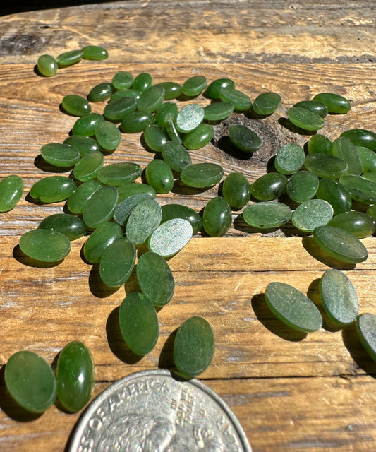 Canadian Nephrite Jade Oval Cabochon 10x6mm