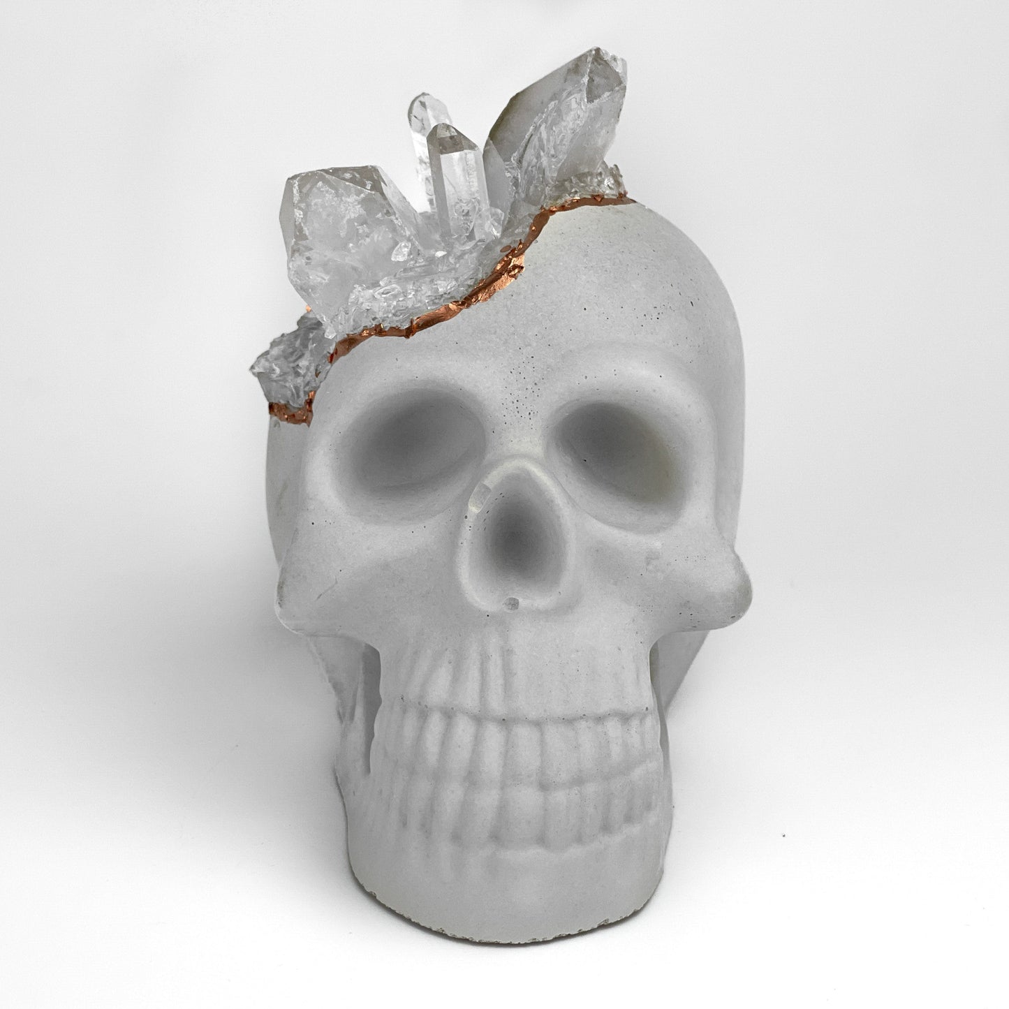 Clear Quartz Skull Head