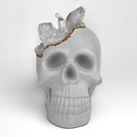 Clear Quartz Skull Head