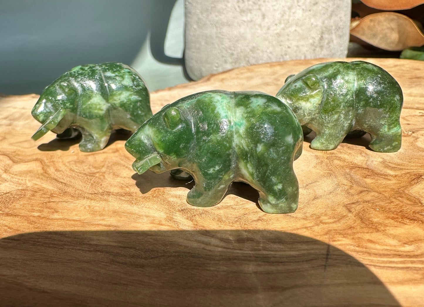 Bear Special with Jade Fish, 1.5"