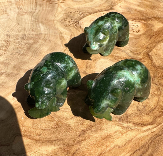 Bear Special with Jade Fish, 1.5"