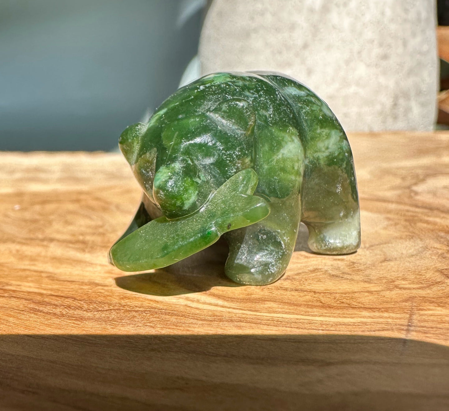 Bear Special with Jade Fish, 1.5"