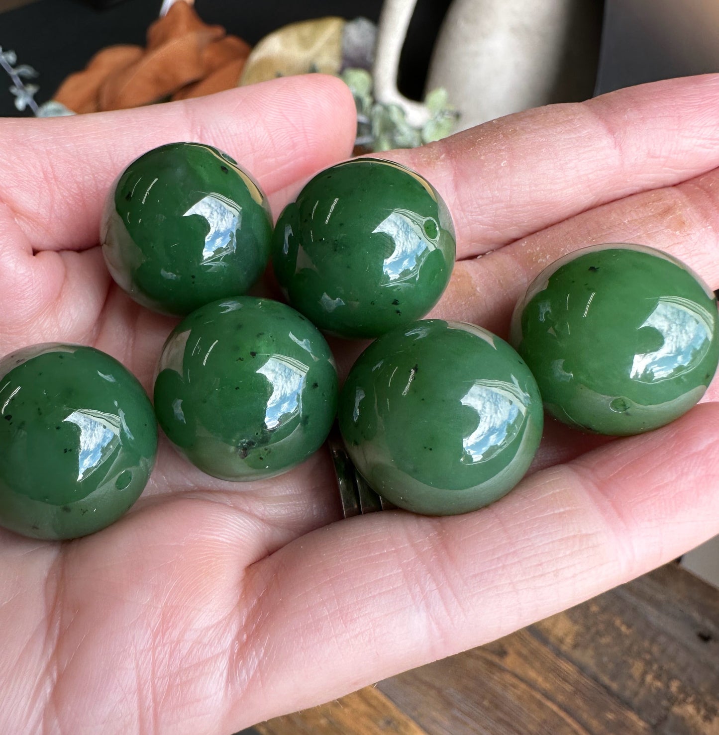 20mm Drilled Individual Jade Bead