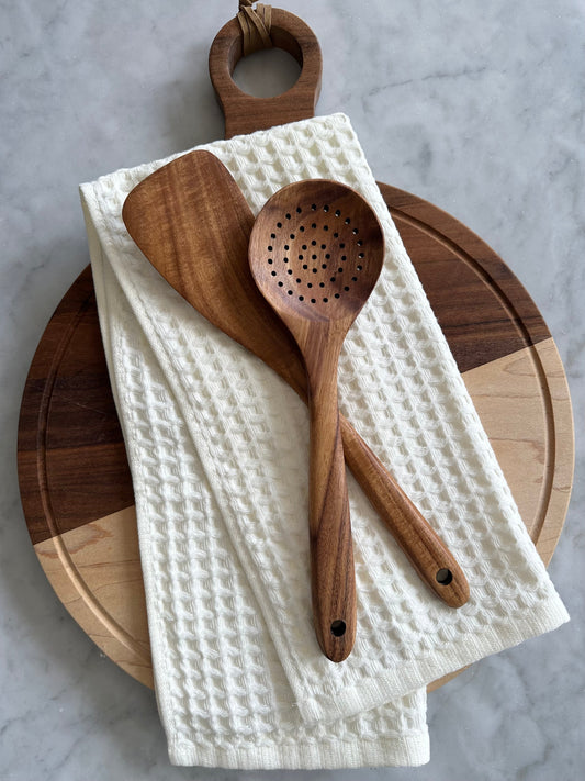 2pc Kitchen Waffle Towel Set