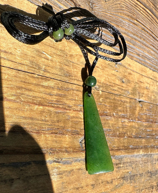 Canadian Jade Drop Pendant - 35mm