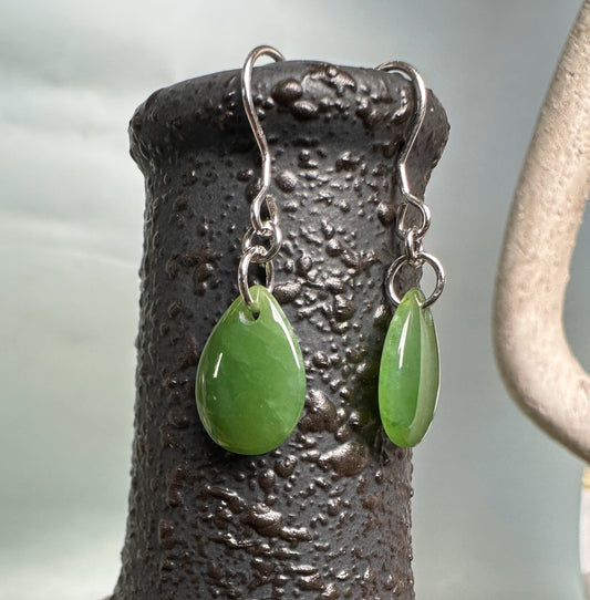Canadian Jade Earrings, 10x14mm