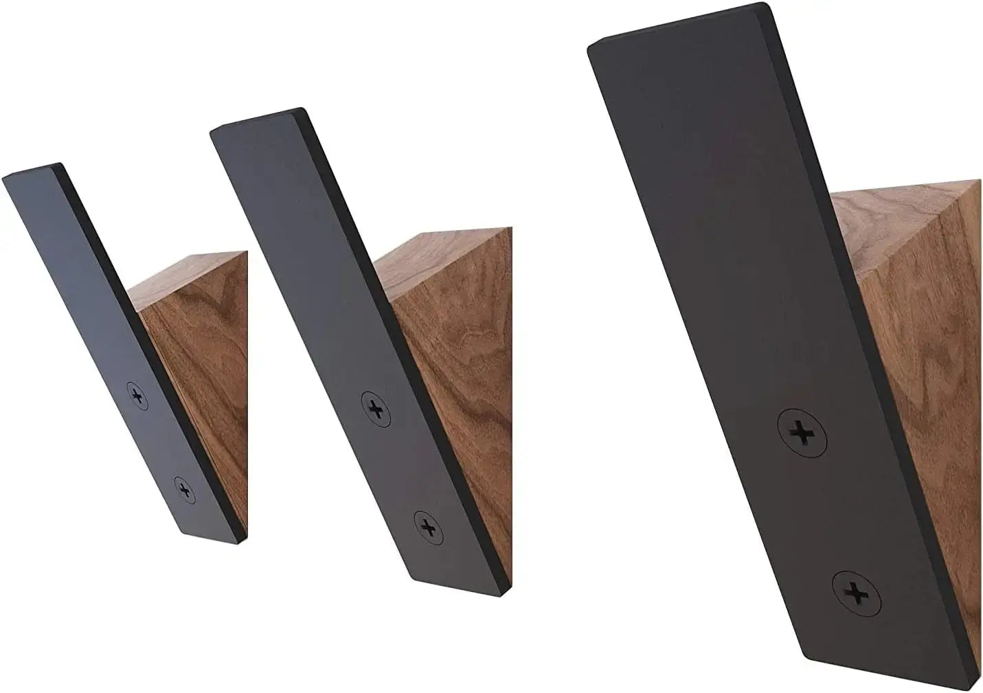 Wood & Metal Wall Coat Hat Hanger