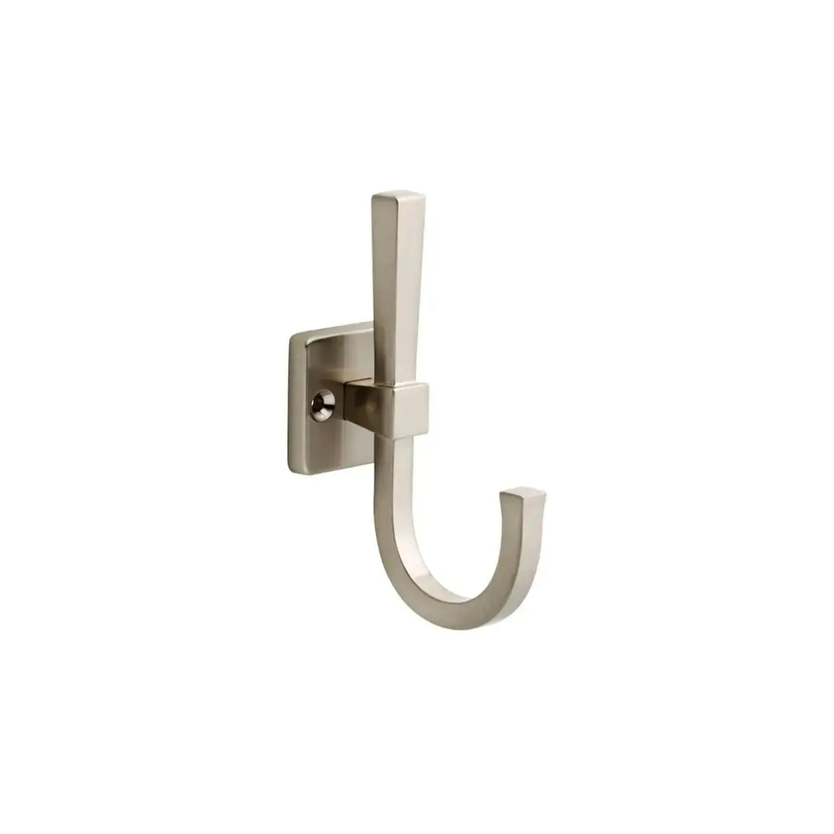 Modern Brushed Nickel Double Hook