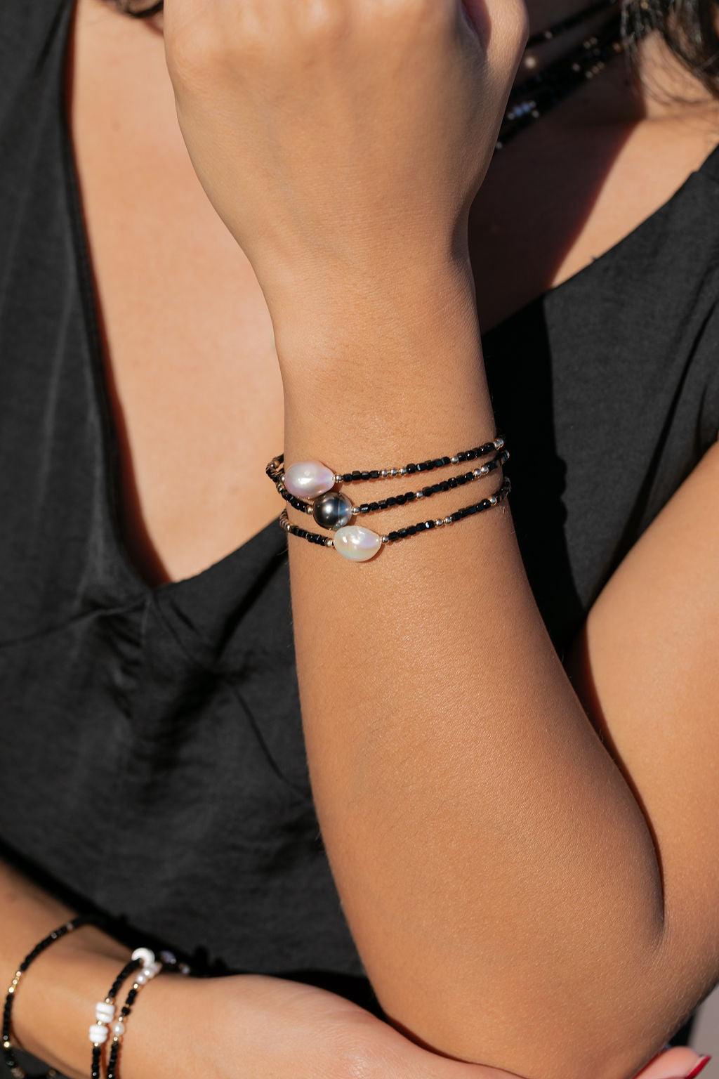 Pink Pearl and Gemstone Bracelet - Akala