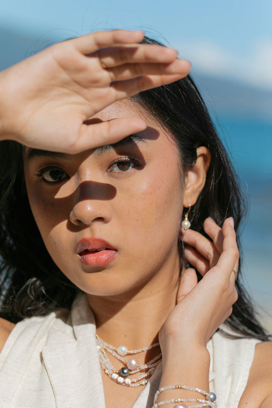 Pink Pearl and Gemstone Necklace - Akala