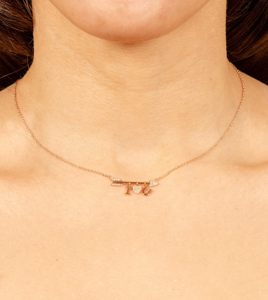 Diamond I LOVE YOU Necklace