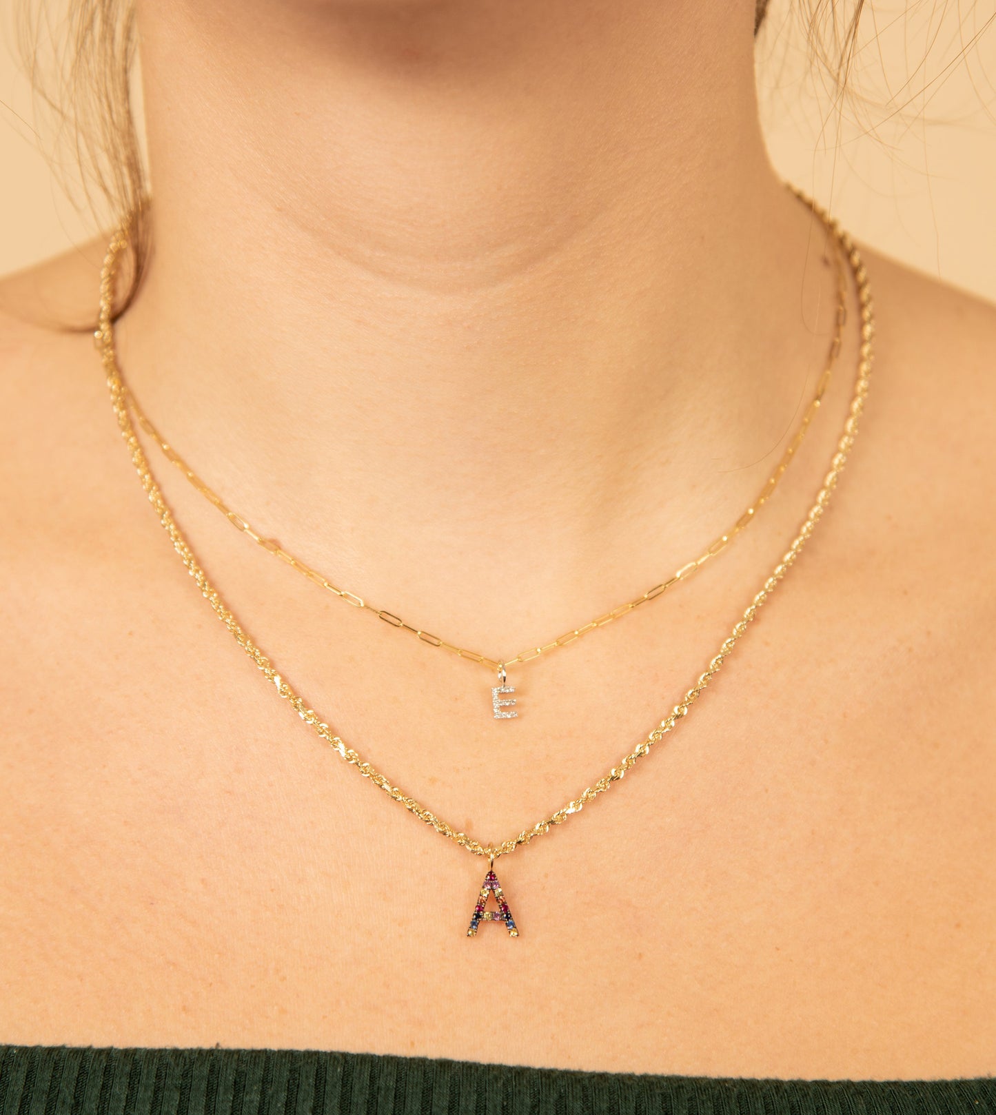Diamond Initial Necklace