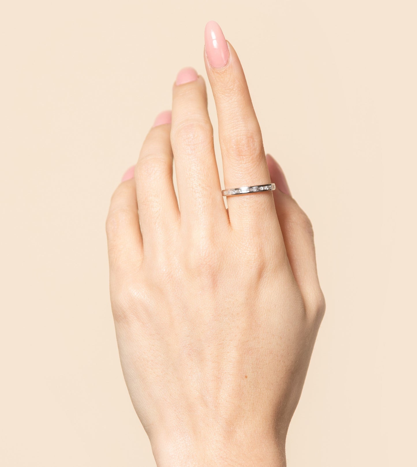 Diamond Baguette Channel Set Band