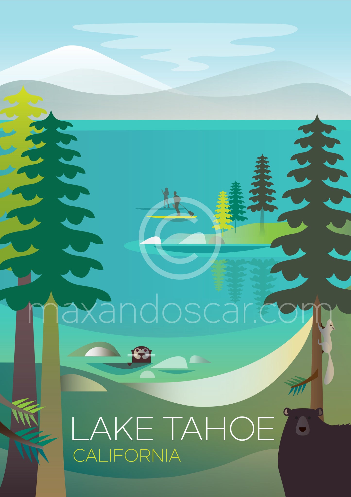 LAKE TAHOE PRINT