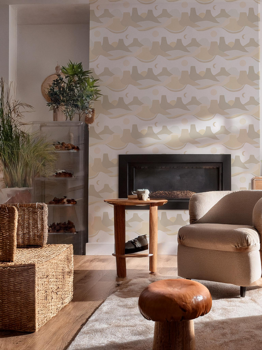 Painted Mesa Wallpaper, neutral