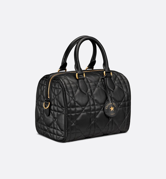 Groove 25 Bag Black Macrocannage Calfskin