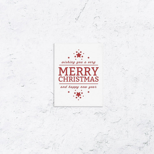 Happy Holidays With Stars Box Set of 10