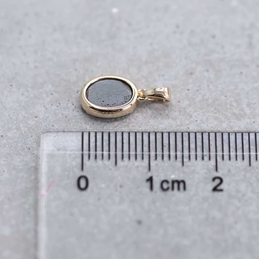 Minimal Style Oval Doublet Opal Pendant Necklace 14k Yellow Gold