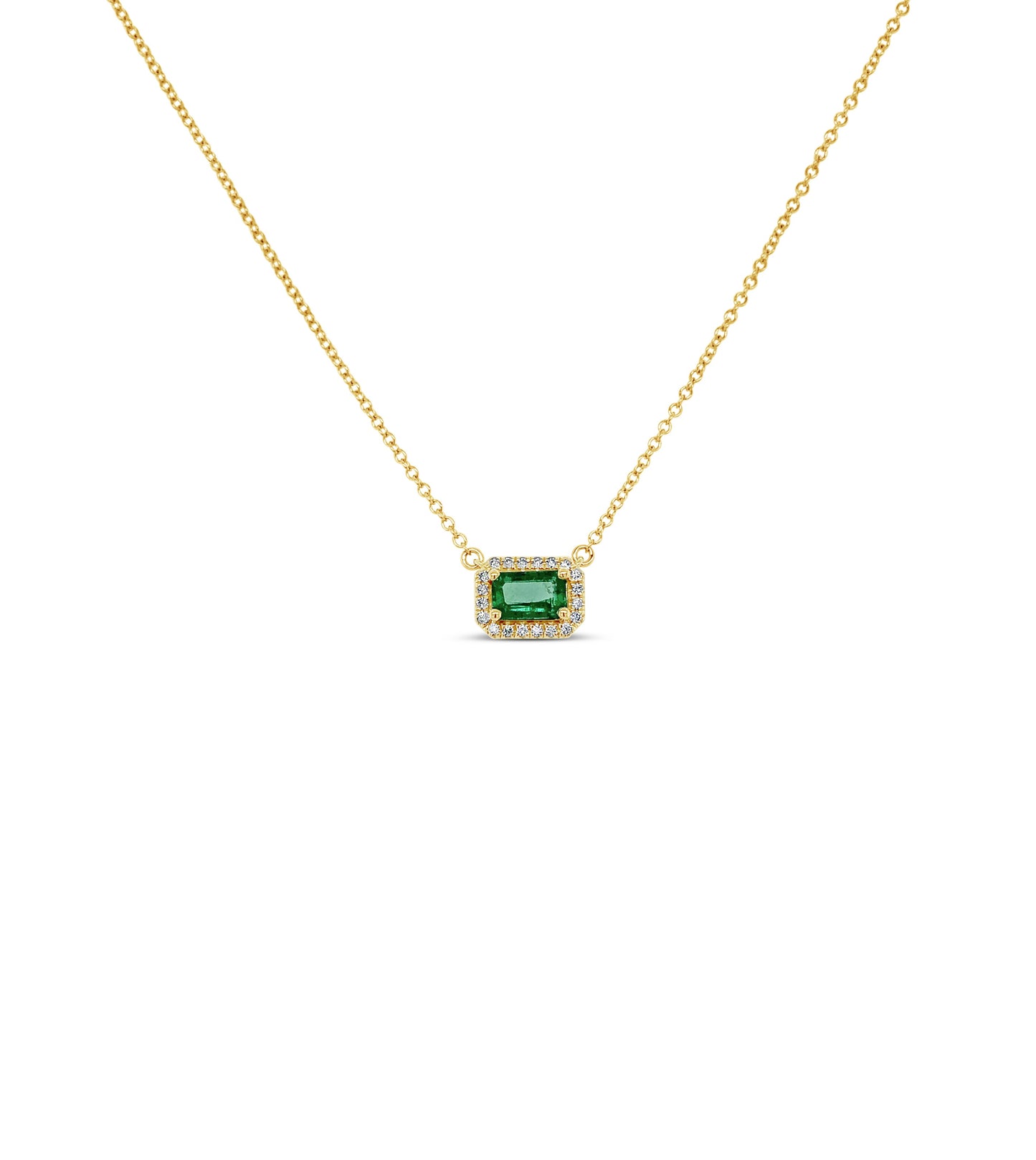 Emerald & Diamond Necklace