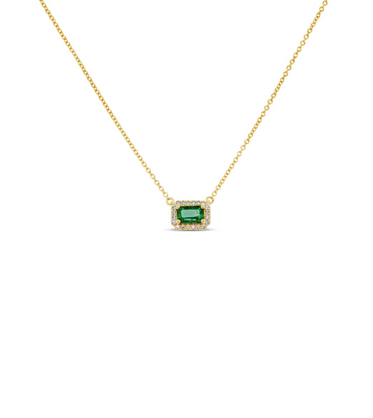 Emerald & Diamond Necklace