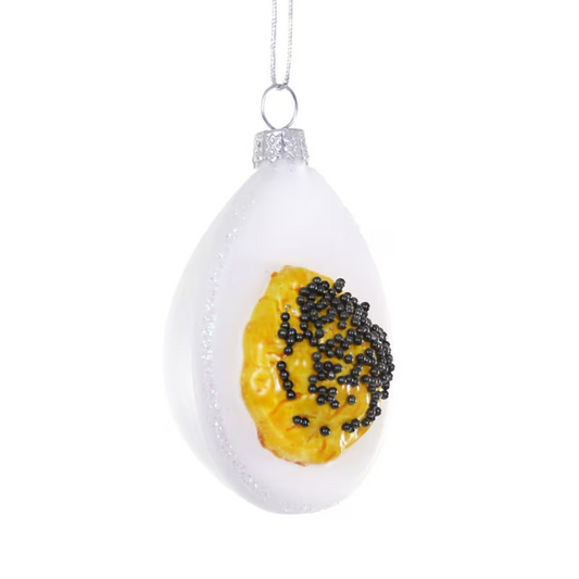 Deviled Egg & Caviar Ornament