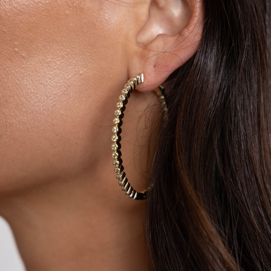 Eliza Bezel Hoop