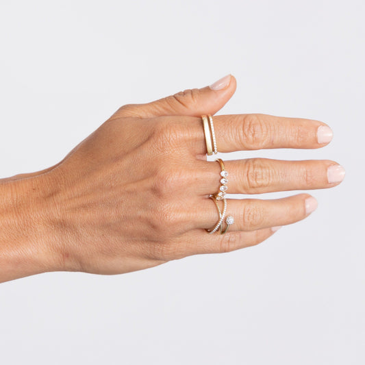 Harley Pave Twist Ring