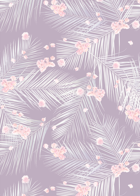 Palm Petal Wallpaper, lavender