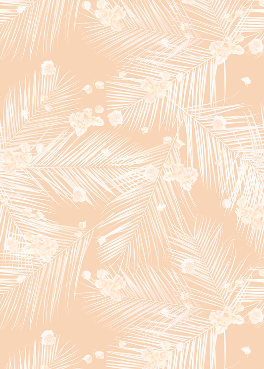 Palm Petal Wallpaper, peach