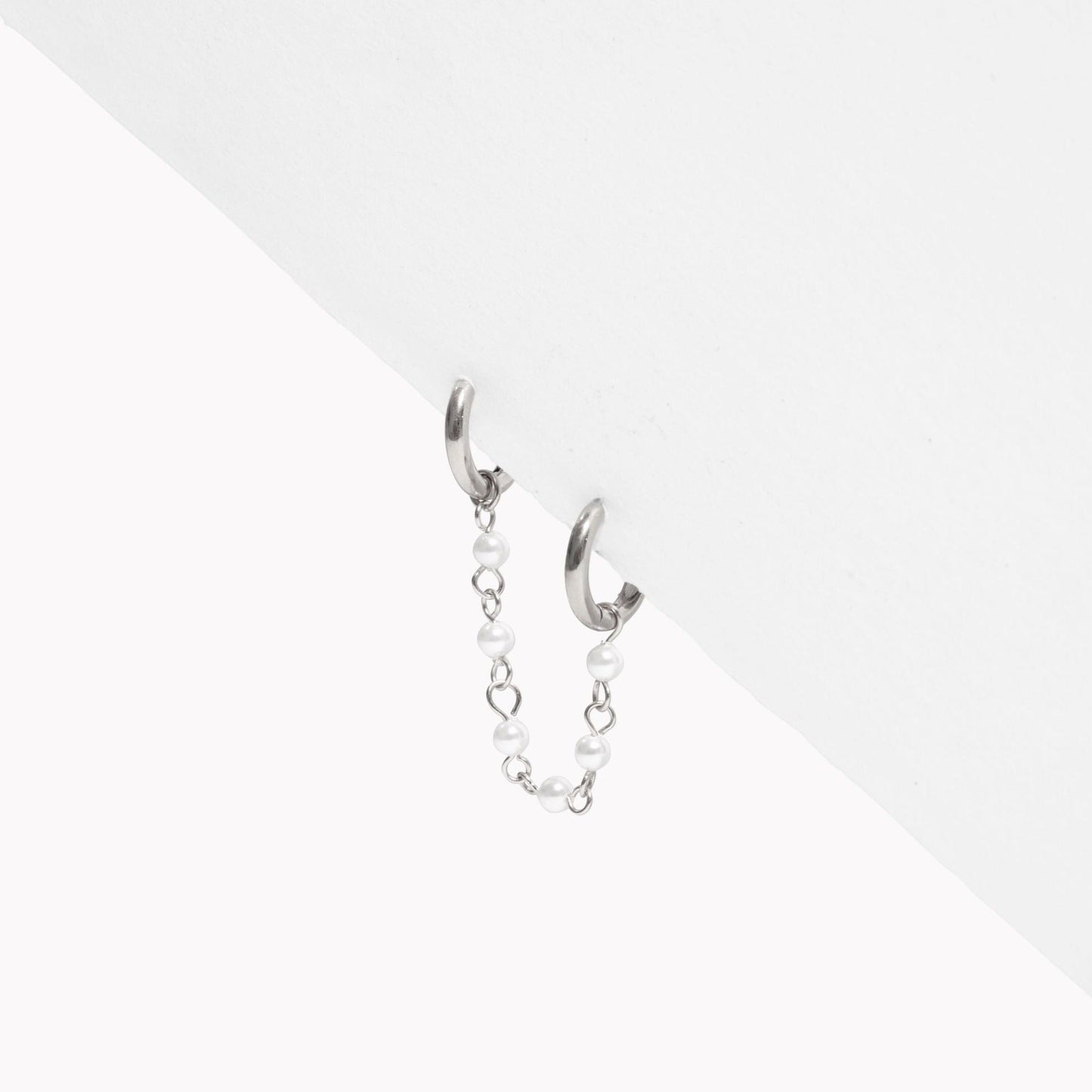 Single Pearl Earring Connector Chain