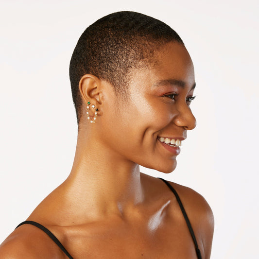 Single Pearl Earring Connector Chain