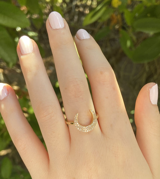 Diamond Horn Ring