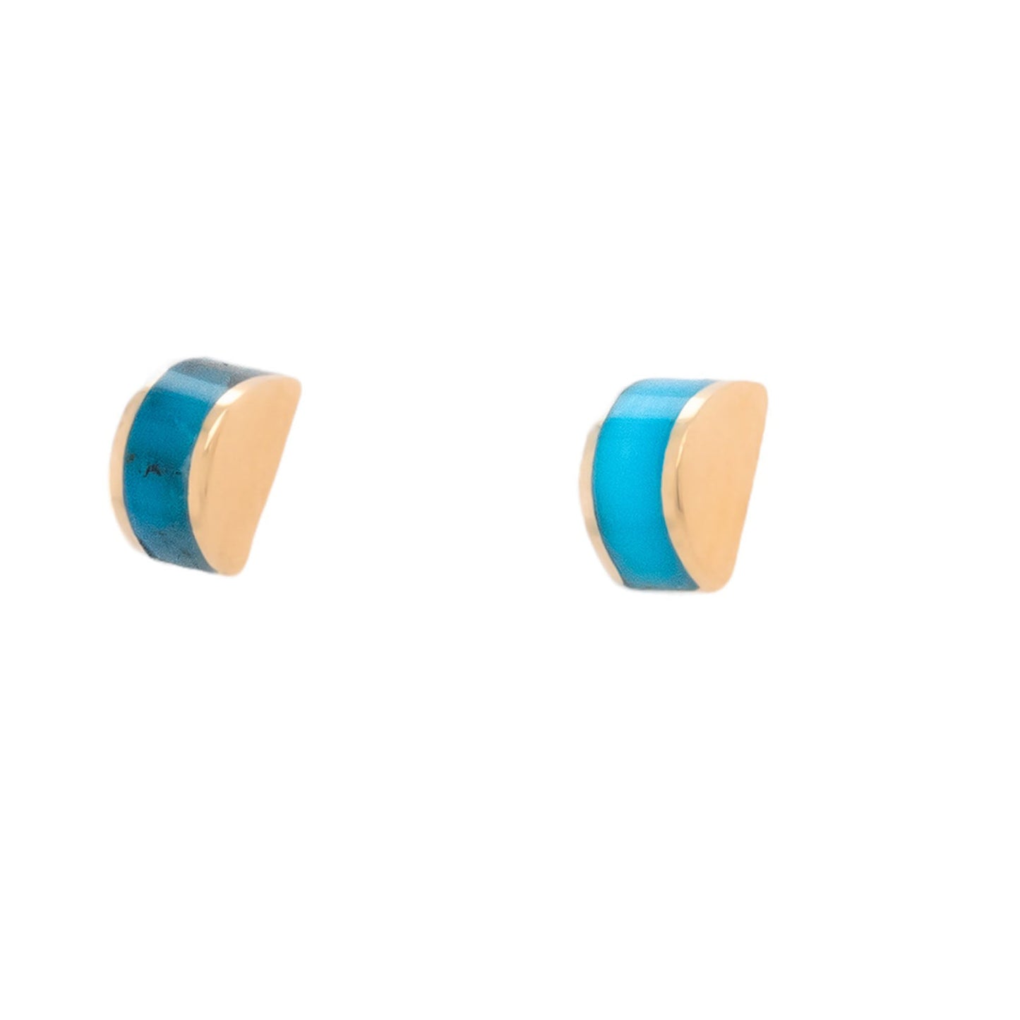 Luna Stud Earrings - Kingman Turquoise