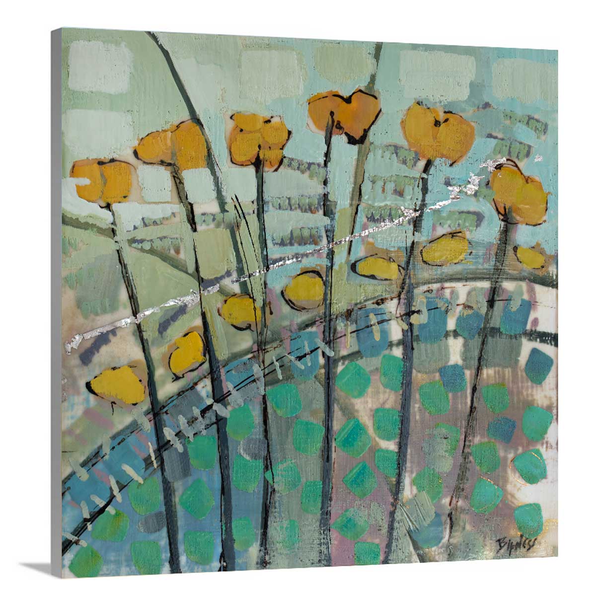 Poppies A Field - Open Edition Canvas Print