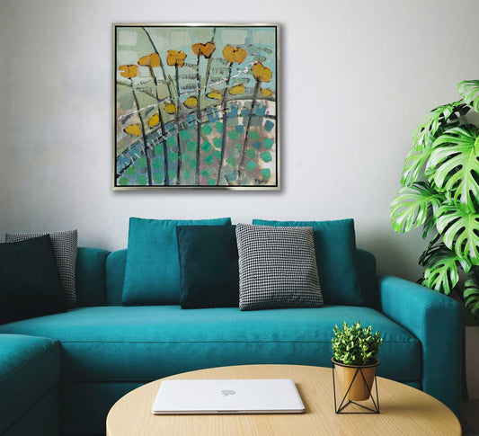 Poppies A Field - Open Edition Canvas Print