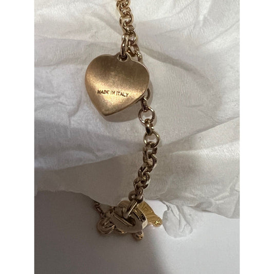 Celine Triomphe Gold metal Charm Bracelet