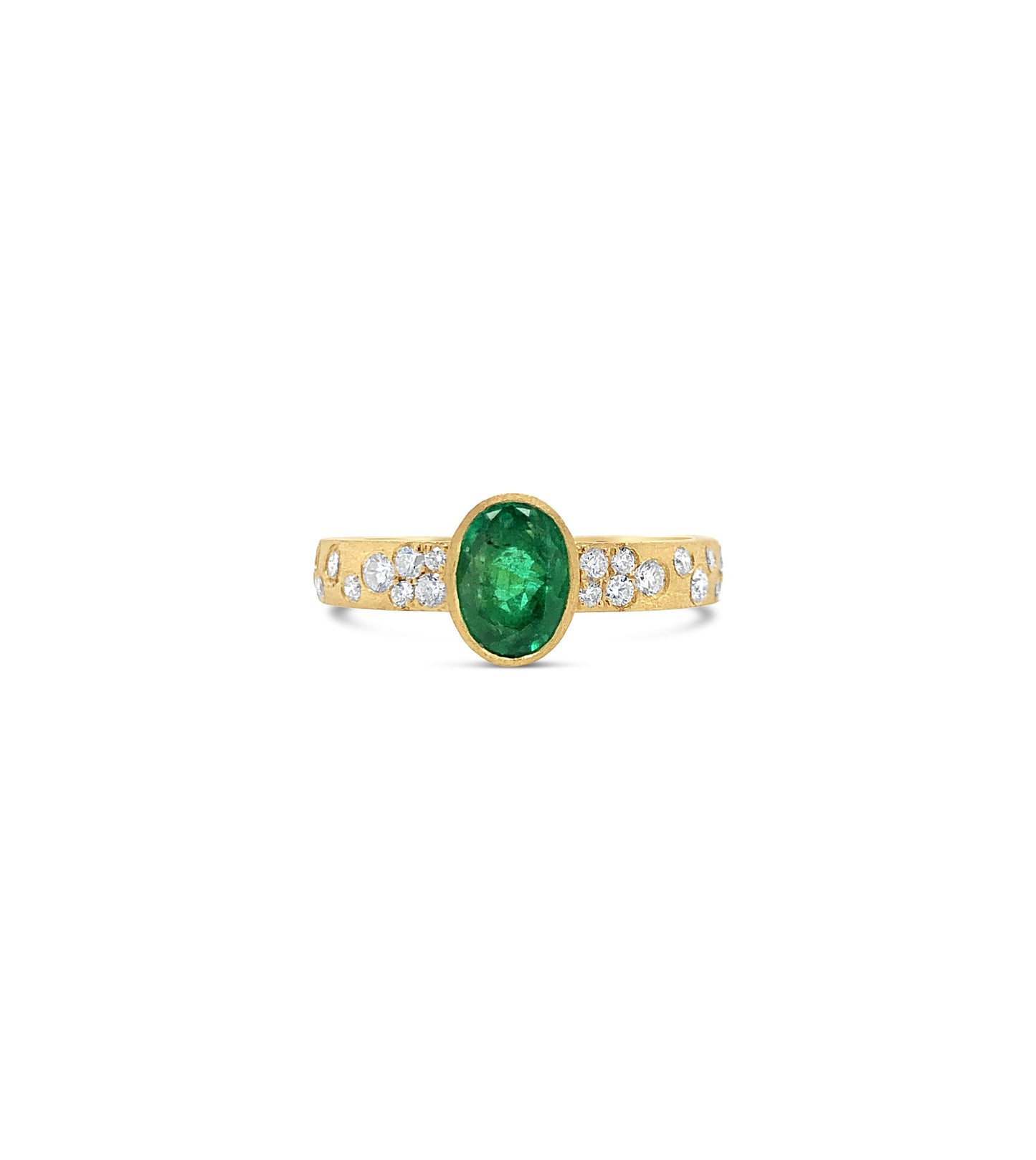 Emerald & Diamond Celestial Ring