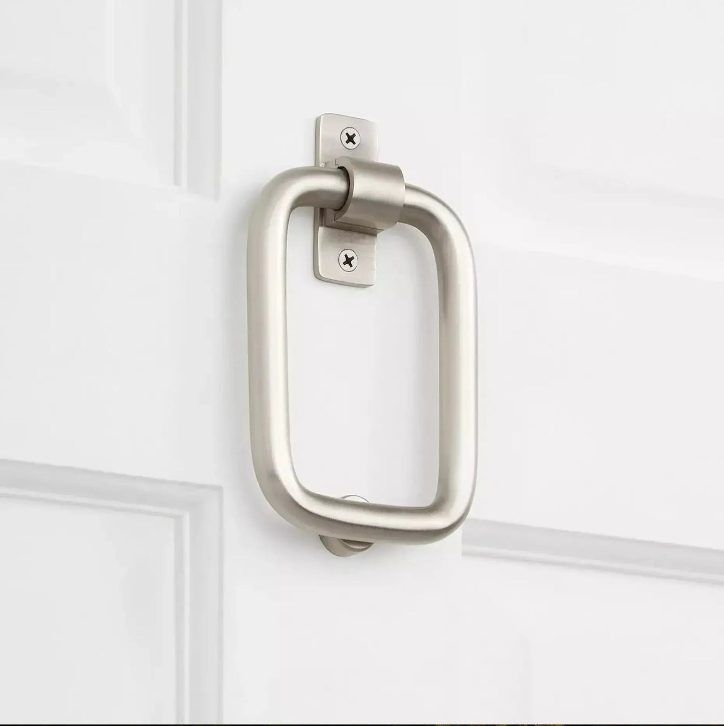 Minimalist Ring Door Knocker | Squared Ring Door Knocker | Handcrafted Modern Design for Stylish Entryways - Modern Door Knocker