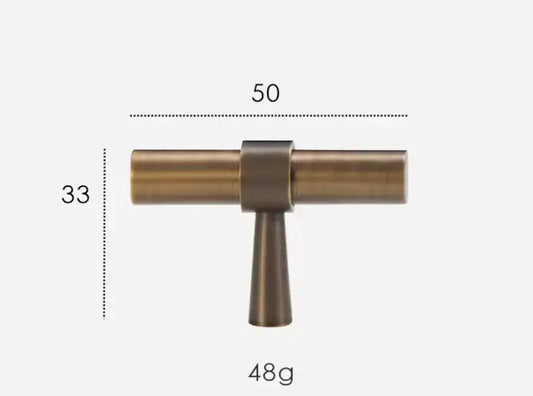 Antique Brass Cabinet Pulls - Modern Solid Brass – Sleek & Durable Drawer Handles