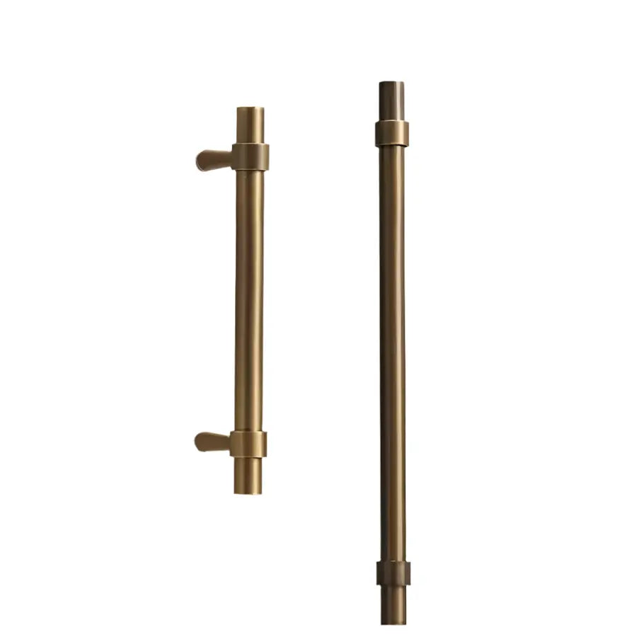 Antique Brass Cabinet Pulls - Modern Solid Brass – Sleek & Durable Drawer Handles