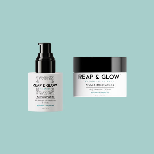 Turmeric Peptide Firming & Smoothing Serum + Ayurvedic Deep Hydrating Rejuvenation Creme