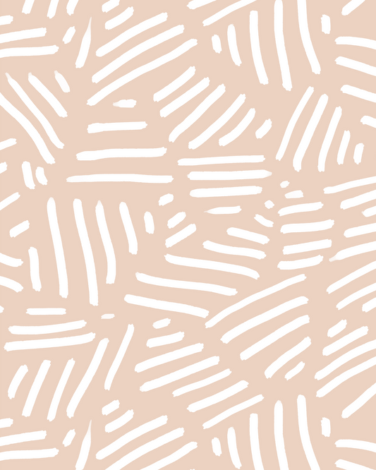 Simple Stripes Wallpaper, peach
