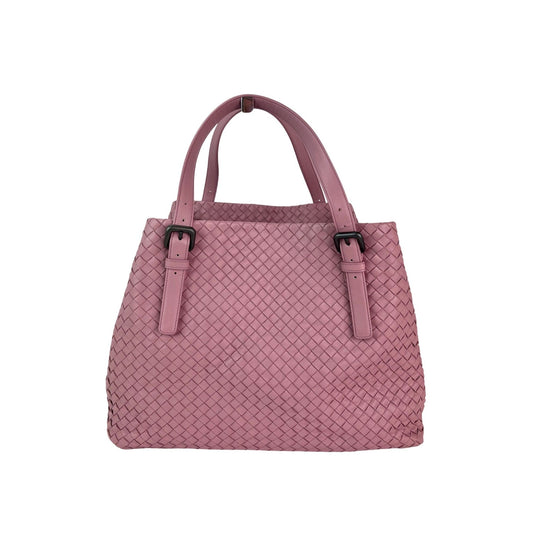 Bottega Venetta Nappa Intrecciato Large Seamless Rose Pink tote Bag
