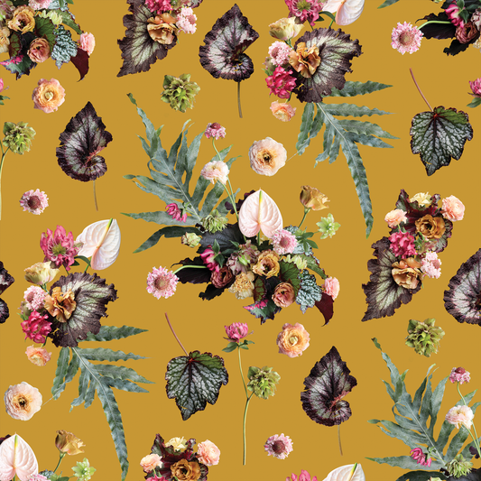 The Little Branch Wallpaper, mustard
