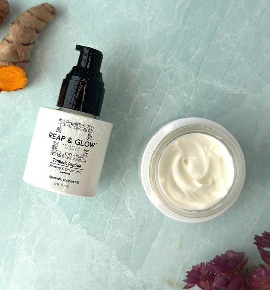Turmeric Peptide Firming & Smoothing Serum + Ayurvedic Deep Hydrating Rejuvenation Creme