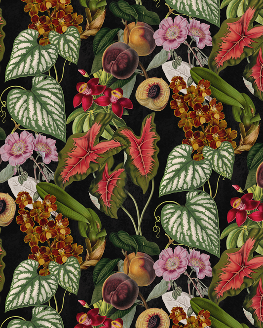 Cali Tropicale Wallpaper, black