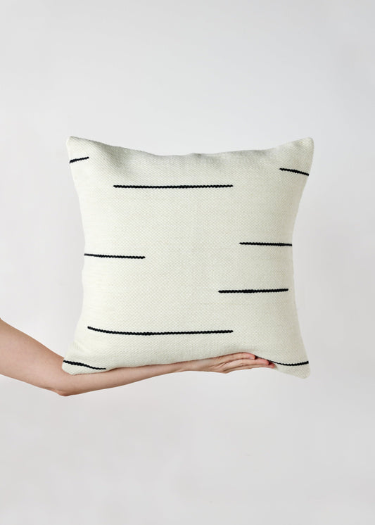 Zanzibar Hand-Loomed Wool Throw Pillow