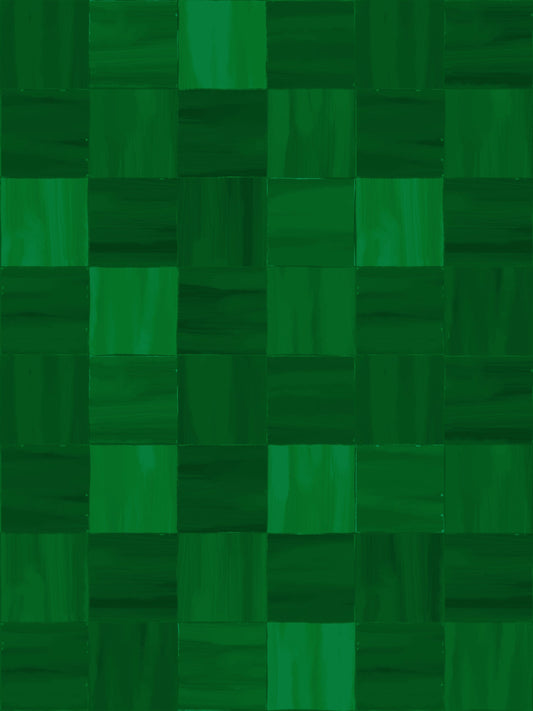 Zellige Wallpaper, emerald